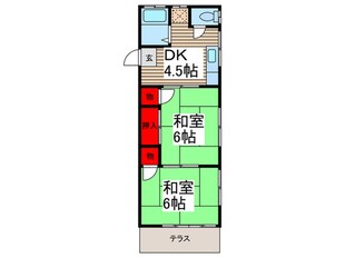 高松ハイムの物件間取画像